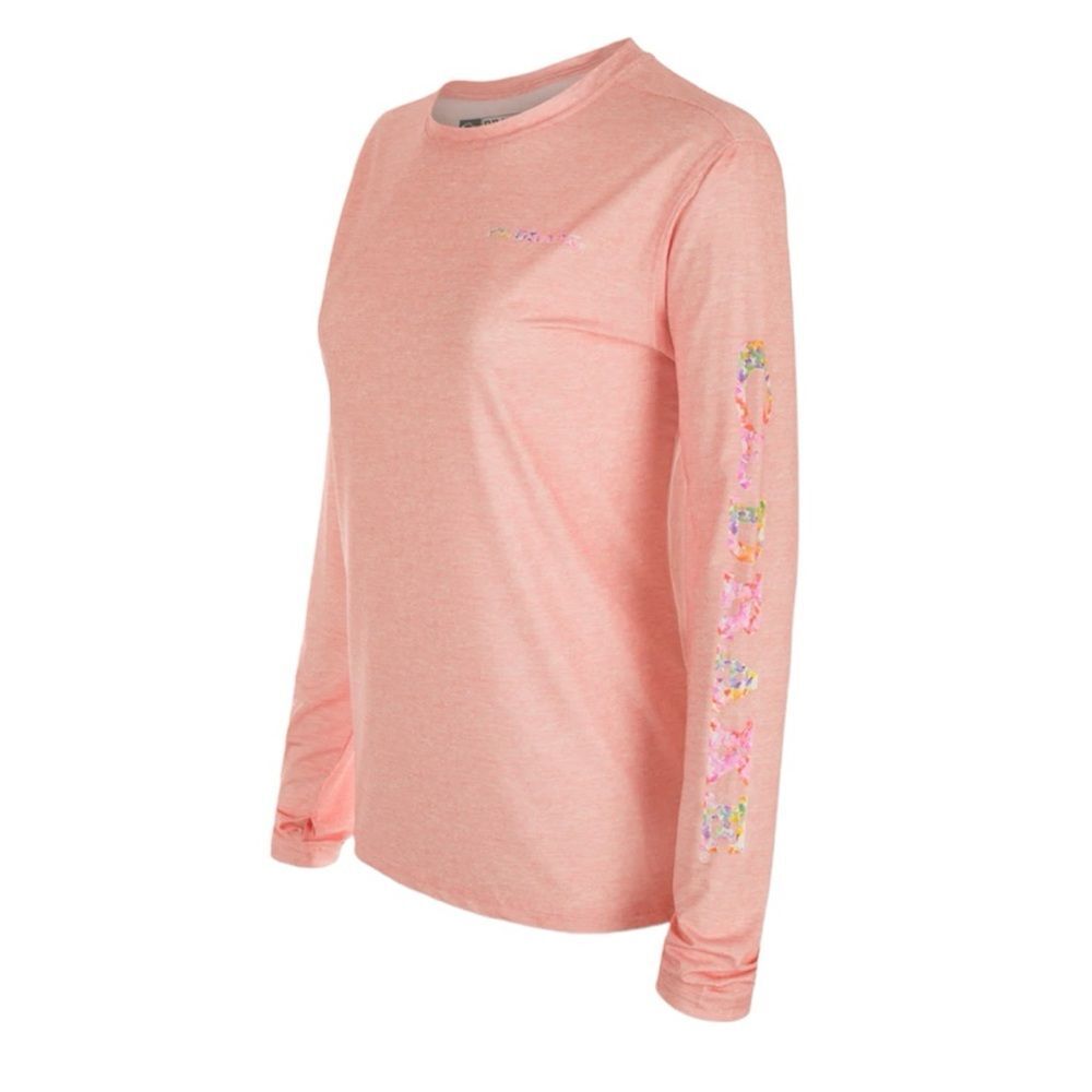 Drake UPF 50+ Performance Crew Long Sleeves Sun Shirt Peach color size Small